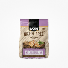 EVOLVE CAT GRAIN FREE KITTEN CHICKEN - POLLO 2.75 LB - 1.24 KG