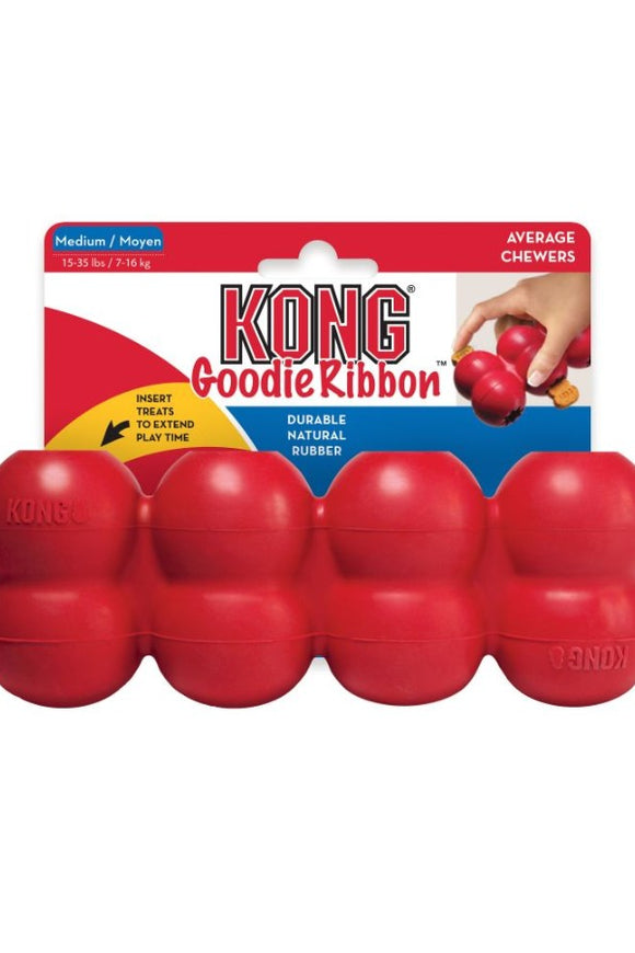 KONG PERRO CAUCHO CLASSIC RIBBON MEDIUM