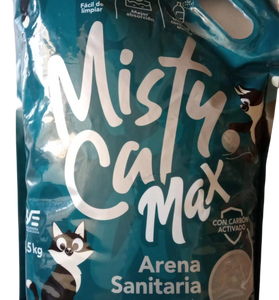 ARENA MISTY CAT MAX CARBON ACTIVADO x 4.5 kilos