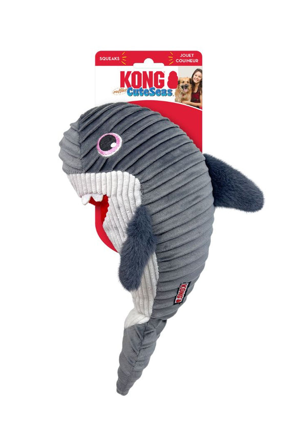 KONG PERRO PELUCHE CUTESEAS RUFFLEZ TIBURON  M-L